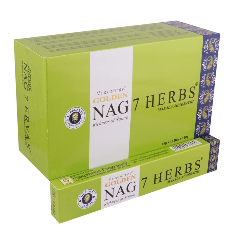 Αρωματικά Στικ Golden Nag 7 Herbs – 7 Βότανα 15γρ