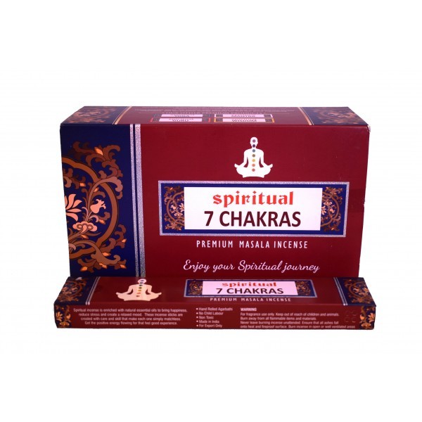 Αρωματικά Στικ Sri Durga Spiritual 7 Chakras - Επτά Τσάκρας 15γρ