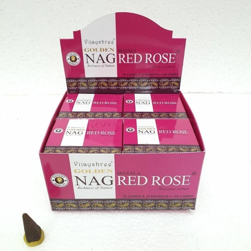 Αρωματικοί Κώνοι Golden Nag Red Rose – Τριαντάφυλλο