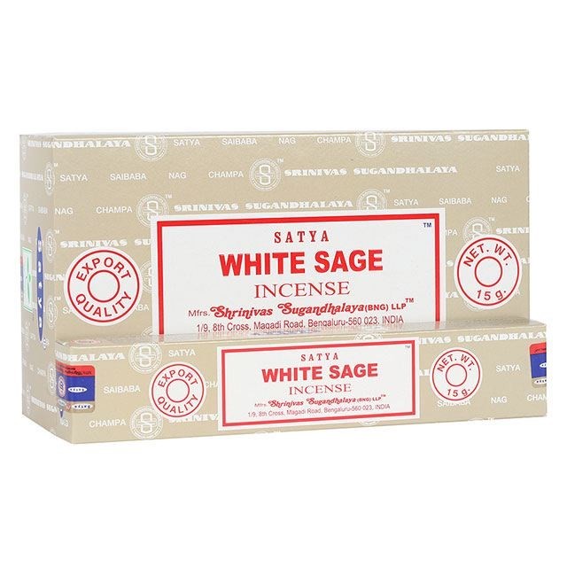 Αρωματικά Στικ Λευκό Φασκόμηλο - Satya White Sage 15γρ