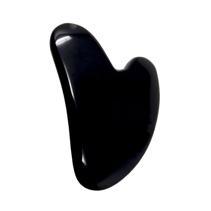 Λίθος Μασάζ Μαύρος Οψιδιανός – Gua Sha Black Obsidian