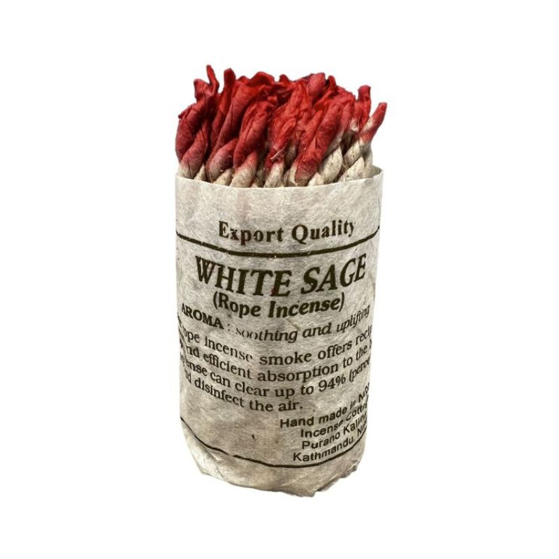Αρωματικά Σχοινιά Λευκό Φασκόμηλο – White Sage Incense Ropes