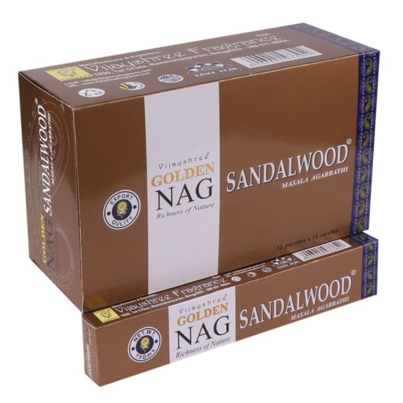 Αρωματικά Στικ Σανταλόξυλο – Golden Nag Sandalwood 15γρ