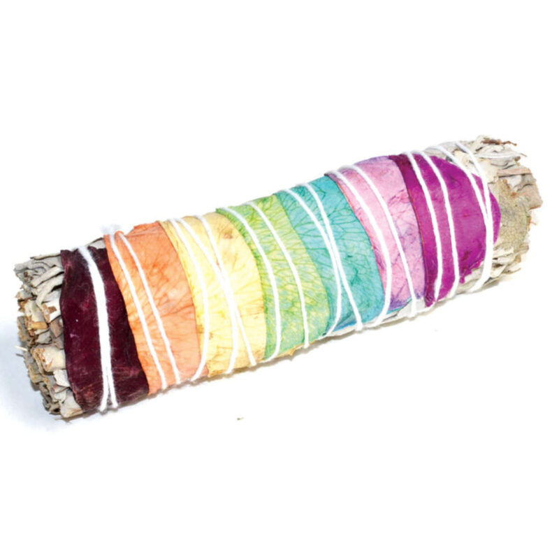 White Sage 7 Chakra Bundle Smudge Sticks 10cm