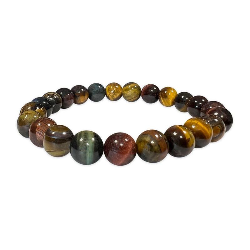 Βραχιόλι Multicolor Eye – Tiger’s Eye/Bull’s Eye/Falcon Eye 8mm