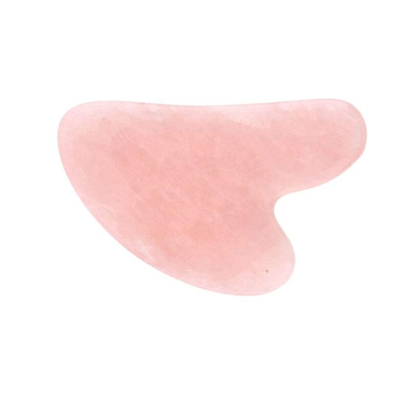 Λίθος Μασάζ Ροζ Χαλαζίας – Gua Sha Rose Quartz